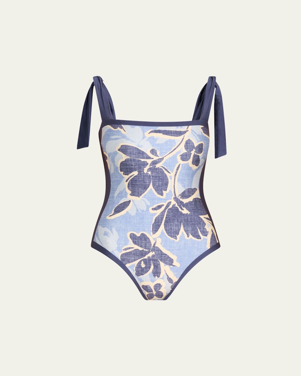 Bow-Strap One-Piece Swimsuit